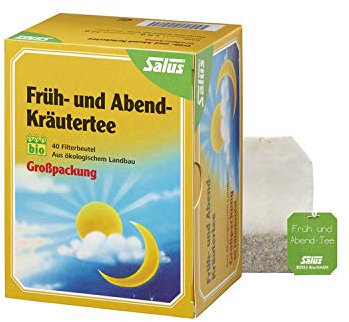 FRÜH- UND ABEND-Kräutertee Bio Salus Filterbeutel 40 St