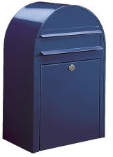 Bobi Classic Briefkasten RAL 5003 blau Wandbriefkasten