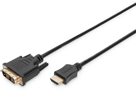 Digitus LP8741 Cavo HDMI, 19 Poli, Tipo A Maschio DVI-D, 18+1 Poli Maschio, 3 m, 3.0 m, Full HD - HDMI - Tipo A -> DVI 18+1