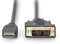 DIGITUS Cable adaptador HDMI - Tipo A a DVI-D (18+1) - Full HD - 3 m - Enlace único - Compatible con PC, monitor, proyector