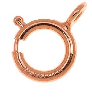Beadaholique 14K Rose Gold Filled Spring Ring Clasp 5.5mm Diameter (10 Pieces)