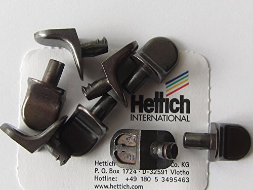 Hettich Bodenträger, ø 5 mm, Metall verzinkt dunkel Bronze, 8 Stück, 392