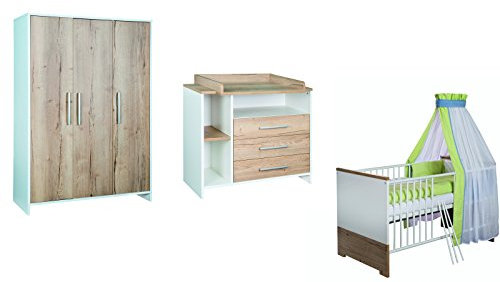 Schardt 11 567 09 00 Kinderzimmer Eco Plus mit 3-türigem Schrank