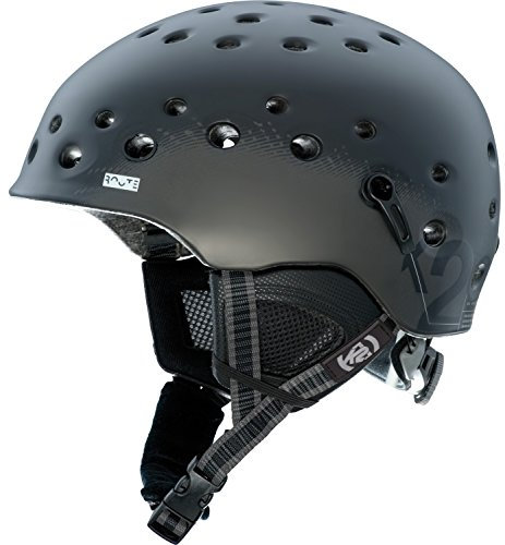 K2 Ski Herren Skihelm Route Black L/XL (59-62cm) 1044103.1.1.L/XL Snowboard Snowboardhelm Kopfschutz Protektor
