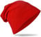 Miobo Kinder Slouch Beanie Mütze,Baumwolle,Unifarbe Rot-43