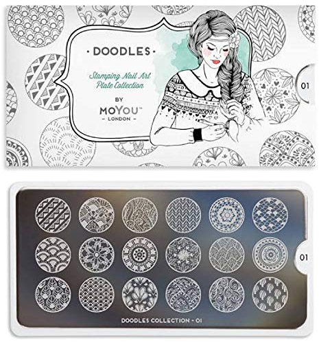 Moyou Stamping Schablone - Doodle 01