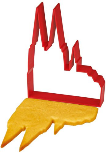 Kölner Dom Souvenir & Ausstechform in rot