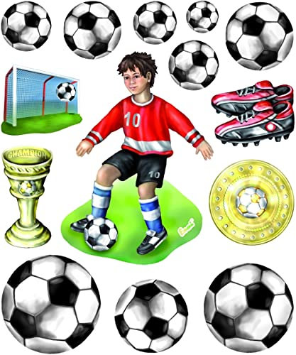 Hobbyfun 3D Sticker XXL Fußball