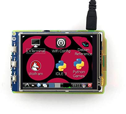 sb components 3.2” HDMI LCD (B) Raspberry Pi LCD Display Module 3.2inch 320x240 TFT Resistive Touch Screen Panel SPI Interface for Any Model of Raspberry Pi A/A+/B/B+/2B/3B/3B+