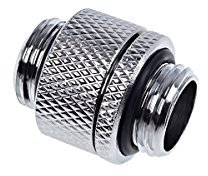 Alphacool Eiszapfen Doppelnippel drehbar G1/4 AG auf G1/4 AG - Chrome