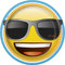 Unique Party 50885 - 23cm Cool Emoji Party Plates, Pack of 8