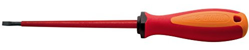 Unior 9616437 Insulated VDE-TBI Electrical Screw Driver, 0.5 x 3.0 mm, Red