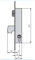 Sistemas Valle Leniz. U. 1990V20/0 - Cerradura met.emb. 25x20mm 1990v20/0 niq rod/gan cvl