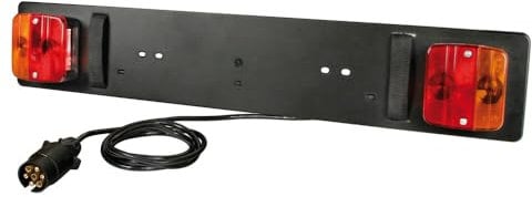 LAMPA 41524 Car Numberplate with lights for a bike carrier, ABS, Black, 78 x 14 cm