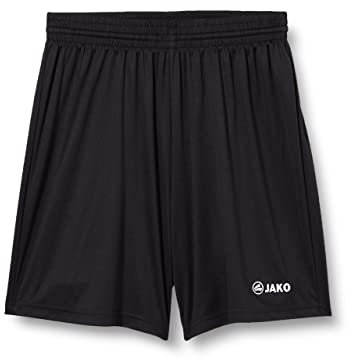 JAKO Kinder Sporthose Manchester Shorts, Schwarz, 7-8 Jahre (Herstellergröße: 2)