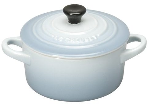 Le Creuset Stoneware Petite Round Casserole, 0.25 L - Coastal Blue