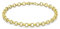 CARISSIMA Damen Hollow Rund Belcher Armband 9k(375) Gelbgold 4.6mm 18cm/7zoll