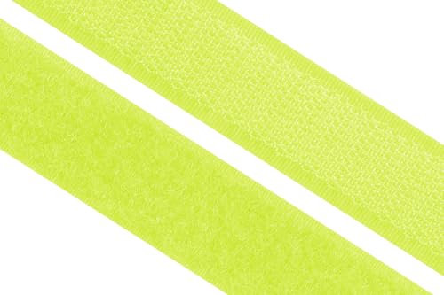 dalipo 17003 - Klettband zum annähen, 20mm, neonfarben, neon-gelb