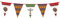 Boland 44101 – Banner, Girlande, Wimpelkette, Motiv Indianer, 6 m, 45 x 30 cm