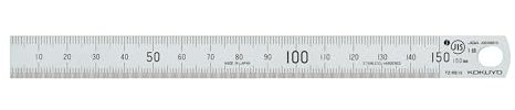 Kokuyo Lineal aus Edelstahl, 15 cm