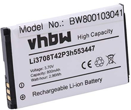 vhbw Akku kompatibel mit Orange Dallas Handy Smartphone Telefon (800 mAh, 3,7 V, Li-Ion)
