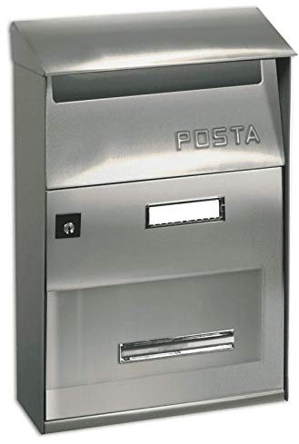 Alubox 2726010 Cassette P Inox Ft-Lettera, 22 x 11 x 32H, Set di 8 Pezzi