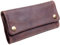 ANDERS Tabaktasche Drehertasche Druckknöpfe Leder I Lederdesign Germany (Braun)