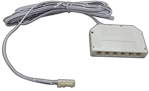 12 Volt Verteilerbox 6-fach AMP 3A 200cm für LED Lampen Verteiler Zuleitung für 6 LED Lampen