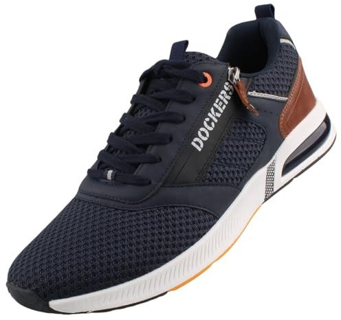 Dockers by Gerli Herren Low-Top Sneaker, Männer Halbschuhe,straßenschuhe,Strassenschuhe,Sportschuhe,Freizeitschuhe,Navy,40 EU
