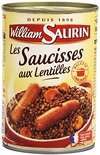 William Saurin les Saucisses aux lentilles 420g