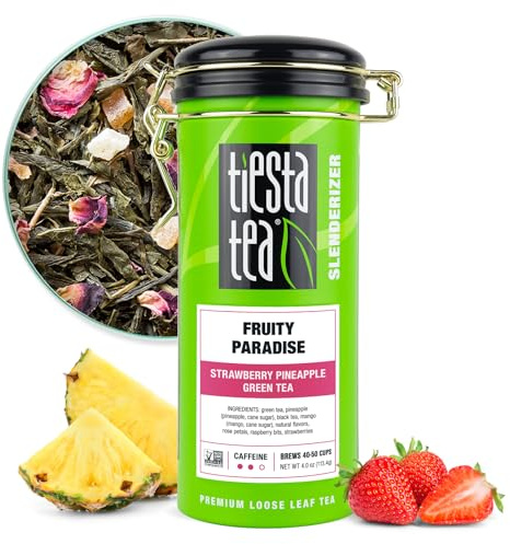 Tiesta Tea - Fruity Paradise, Loose Leaf, Strawberry Pineapple Green Tea