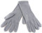 TigerTie feine Strickhandschuhe in grau hellgrau Uni - Damen Handschuhe Größe M