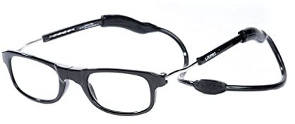 Loopies Hochwertig Magnetisch Photochrom Lesen Brille Unisex, Verstellbar, und Bequem - Schwarz