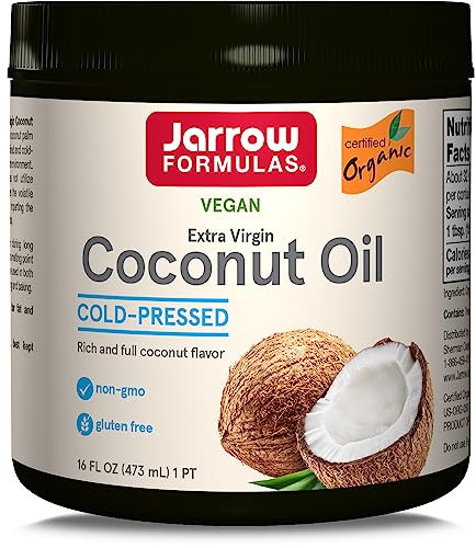 Jarrow Formulas 100% Organic Extra Virgin Coconut Oil 16oz
