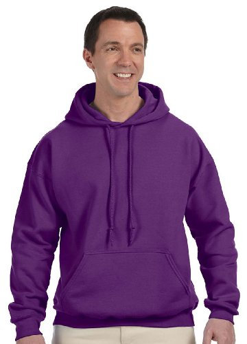 Gildan - Herren Sweatshirt mit Kapuze Lila XX-Large