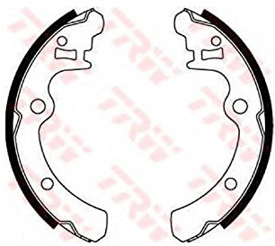 TRW Bremsbackensatz GS8502 Kompatibel mit: NISSAN KUBISTAR Kasten, PATROL GR IV, PATROL III/2 Station Wagon, TOYOTA LAND CRUISER, LAND CRUISER, LAND CRUISER, LAND CRUISER 80, LAND CRUISER Pick-up