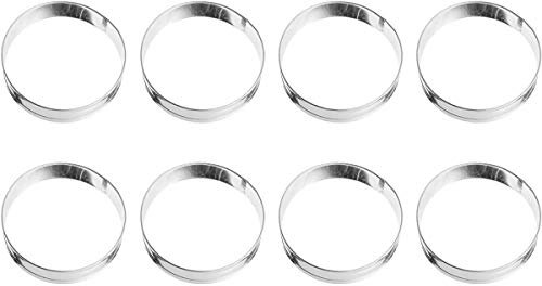 Norpro English Muffin Ring Set 4 Pieces for Egg Pancake 3.5/9cm Diameter 2-Pack