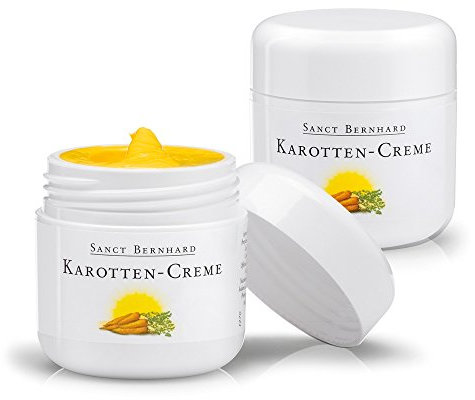 Sanct Bernhard Karotten-Creme mit Ringelblume, Johanniskraut, Honig, Karottenöl, Vitaminen 2 x 50 ml