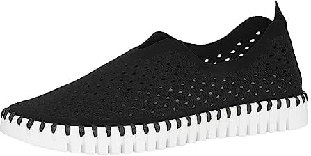 ILSE JACOBSEN Women's Tulip 139 Flat, Black, 41 EU/11 M US