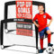 NET PLAYZ Ziele NOS36040 2 x Fußballtor-Kombination, Schwarz, Pair