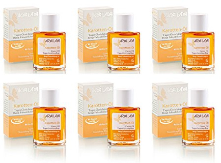 ARYA LAYA Karotten-Öl Tages-Gesichtspflege, 6 x 30 ml (Sechserpack) - alte Produktversion