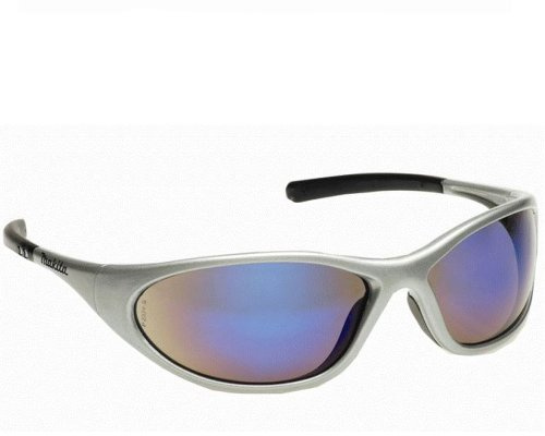 Makita P-66385 Design Sonnenbrille / Arbeitsschutzbrille, silberblau inklusiv Brillen - Etui und Putztuch