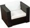 XINRO (1er Premium Lounge Sessel - Lounge Sofa Gartenmöbel günstig Loungesofa Polyrattan XXL Rattan Sessel - In/Outdoor - handgeflochten - mit Kissen - schwarz