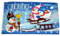 Fahne/Flagge Winter Schneemann Schlitten 90 x 150 cm