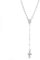Silverly Frauen 925 Sterling Silber Rosenkranz Bead Jungfrau Maria Kreuz Halskette 46cm