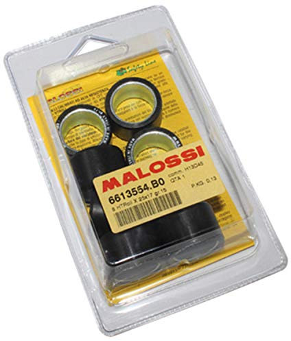 GALET MAXISCOOTER MALOSSI 25x17 15,0g (x8) POUR PIAGGIO 400-500 MP3, 500 X9 EVOLUTION-PEUGEOT 500 SATELIS-APRILIA 500 ATLANTIC-GILERA 500 NEXUS