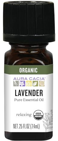 Aura Cacia Organic Lavender Essential Oil 7 ml