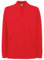 Fruit of The Loom Mens Premium Long Sleeve Polo Shirt (2XL) (Red)