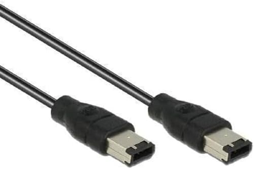 DeLock 83273 0.5m 6-p 6-p Schwarz - Firewire-Kabel (400 Mbit/s, Schwarz)