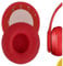 Geekria QuickFit Replacement Ear Pads for Beats Solo 2 Wireless (B0534) (Not Compatible with Beats Solo2 Wired) On-Ear Headphones Ear Cushions, Repair Parts (Red)